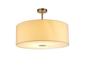 DK0271  Baymont 60cm Semi Flush 1 Light Satin Nickel, Ivory Pearl, Frosted Diffuser